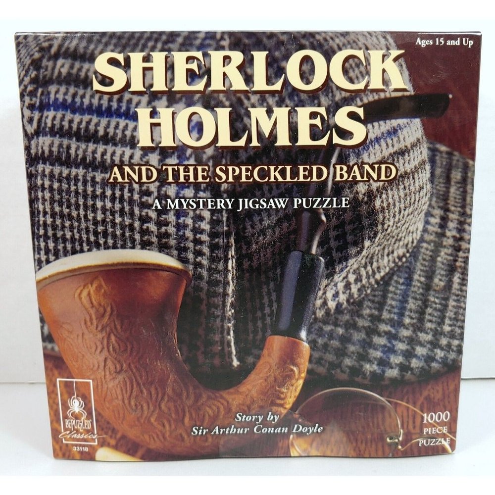 Sherlock Holmes and the Speckled Band - 1000pc. Jigsaw Puzzle & Mystery Book